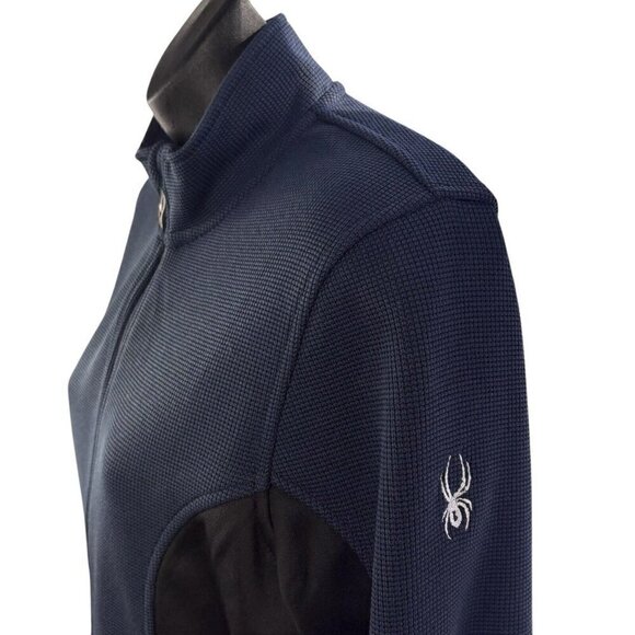 Spyder Full-Zip Sweater Fleece Jacket Frontier Navy Women’s M NWT 187335 GORP - Picture 3 of 9